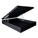 Ver imagem 3 de Cama Box Bau Casal Preto Colchão Fit D45 Espuma 138x188 - Ortobom