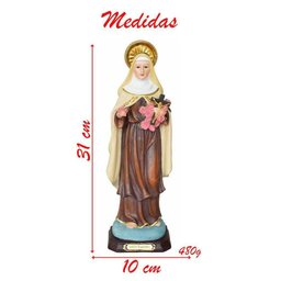 Santa Imagem Santa Teresinha Resina 31cm - 2