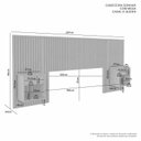 Ver imagem 4 de Cabeceira Ripada com Mesa de Cabeceira 257cm Casal Queen Sonhar