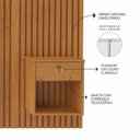 Ver imagem 7 de Cabeceira Ripada com Mesa de Cabeceira 257cm Casal Queen Sonhar