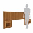 Ver imagem 6 de Cabeceira Ripada com Mesa de Cabeceira 257cm Casal Queen Sonhar