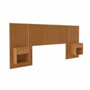 Ver imagem 3 de Cabeceira Ripada com Mesa de Cabeceira 257cm Casal Queen Sonhar