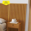 Ver mais imagens de Cabeceira Ripada com Mesa de Cabeceira 257cm Casal Queen Sonhar
