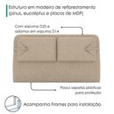 Ver imagem 5 de Cabeceira Queen 160 cm Malu com Frame Linho Sl 65 Peer
