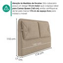 Ver imagem 3 de Cabeceira Queen 160 cm Malu com Frame Linho Sl 65 Peer