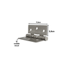 Dobradiça P/ Portas em Aço 3x2,5 com Pino Blindado Escovado - 4