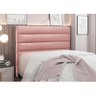 Cabeceira Cama Box Casal 140 Cm Arles Veludo Rosa S04 - D'rossi - 4