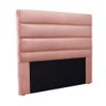 Cabeceira Cama Box Casal 140 Cm Arles Veludo Rosa S04 - D'rossi - 1