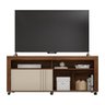 Rack Para Tv Até 65" Polegadas Joy Rn Cor Havana Off White - Caemmun - 1