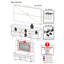 Ver imagem 5 de Rack Retrô com Painel e Suporte para TV até 65" Multimóveis Flórida FG3134 Preto
