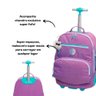Mochila Rodinha Tubo G Escolar Crinkle Pack Me Life Pacific Lilás - 3