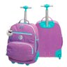 Mochila Rodinha Tubo G Escolar Crinkle Pack Me Life Pacific Lilás - 1
