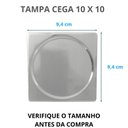 Ver imagem 4 de Tampa Cega 10x10 Inox para Ralo de Quintais Banheiros Cozinha
