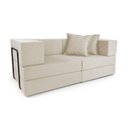 Ver imagem 1 de Sofá Cama Modular Mold 2 Lugares 190cm Bege Boucle Loja Sheep