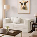 Ver imagem 6 de Sofá Cama Modular Mold 2 Lugares 190cm Bege Boucle Loja Sheep