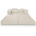 Ver imagem 3 de Sofá Cama Modular Mold 2 Lugares 190cm Bege Boucle Loja Sheep