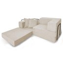 Ver imagem 4 de Sofá Cama Modular Mold 2 Lugares 190cm Bege Boucle Loja Sheep