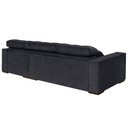 Ver imagem 3 de Sofá Vic Retrátil e Reclinável 2 Modulos de 1,00 e Braço de 0,25 Cm Total 2,50 Veludo Preto