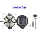 Ver imagem 3 de Luminária Solar Ovni 360 Graus 400w Gigante Placa Led Sensor Ilumina Ovini Holofote Jardim Casa