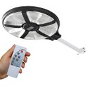 Ver imagem 1 de Luminária Solar Ovni 360 Graus 400w Gigante Placa Led Sensor Ilumina Ovini Holofote Jardim Casa