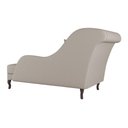 Ver imagem 5 de Divã Recamier Chaise Longue Valentina Clássico com Pés de Madeira Suede Bege - Desk Design