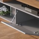 Ver imagem 5 de Estante Home Theater para TV 75 Pol. com LED 180cm Maitê C05 Freijó/Cinza Fosco - Mpozenato