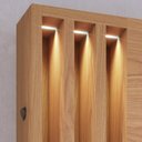 Ver imagem 3 de Estante Home Theater para TV 75 Pol. com LED 180cm Maitê C05 Freijó/Cinza Fosco - Mpozenato