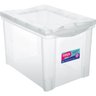 Kit 5 Caixa Organizadora Plástica 30 Lts Multiuso com Trava - 2