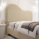 Ver imagem 2 de Cabeceira Orgânica Cama Box Queen Size Sea 160cm com Frame Suede Bege - Desk Design
