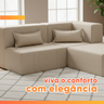 Sofá Puff Canto In Box Modular 3 em 1 Boucle - Smart Pack - 7