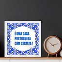 Ver imagem 2 de Quadro Quadrado Casa Portuguesa - 33x33cm:moldura Branca