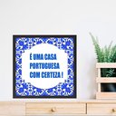 Ver imagem 1 de Quadro Quadrado Casa Portuguesa - 33x33cm:moldura Branca