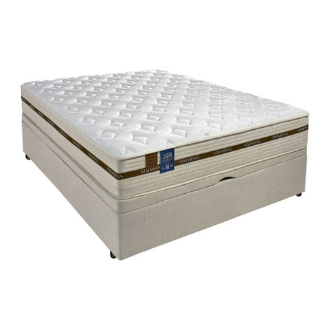 Cama Box Baú Viúva Los Angeles Molas Ensacadas Simmons