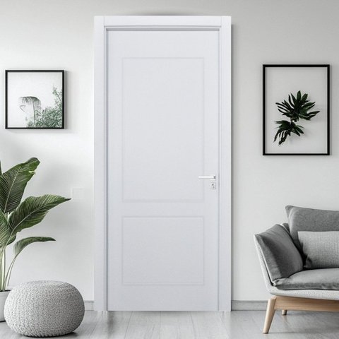 Porta Provençal UV Batente Regulável 07 cm a 13 cm Guarnição 7 cm 62 x 210 Abertura Esquerda Branco Rodam
