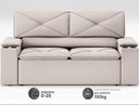 Ver imagem 4 de Sofá com Porta Copos Retrátil e Reclinável Pop 1,54m Velosuede Areia - Netsofas