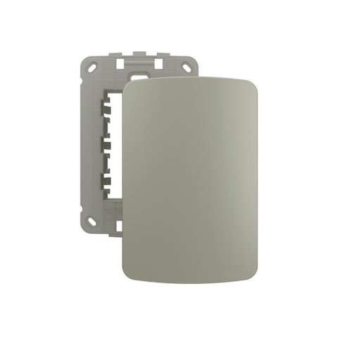 Placa Cega com Suporte Margirius B3 Colors 4x2 Pérola