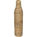 Ver imagem 1 de Vaso Decorativo de Fibra Natural e Metal 71x17x17cm Enfeite Sala Mesa Estante