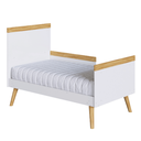 Ver imagem 3 de Berço Peroba Sky Americano Mini Cama Branco Amêndoa Infantil