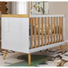 Berço Peroba Sky Americano Mini Cama Branco Amêndoa Infantil - 2