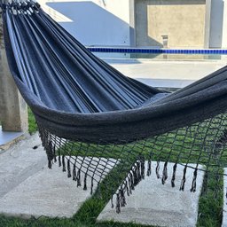 Rede Grande De Dormir Para Casal King 4,70m Várias Cores:Marrom listrada - 2