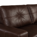 Ver imagem 7 de Sofá Modular 4 Lugares 280cm com Chaise Couro Legítico Fênix Marrom/Caramelo