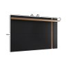 Painel para Tv Suspenso Extensivo Leme Preto Acetinado Noce Milano - Colibri - 3