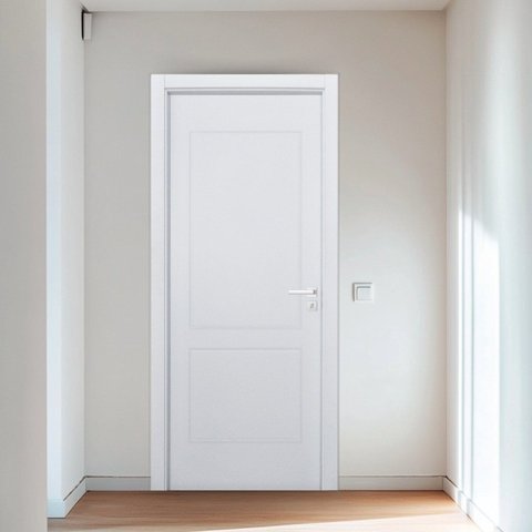 Porta Provençal UV Batente Regulável 13cm a 19cm Guarnição 7cm 82cm x 210cm Rodam Abertura Esquerda Marrom