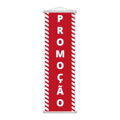 Banner Loja Roupas Comércio Vertical Lona 30x100cm Completo Kanto Store
