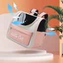 Ver imagem 7 de Mochila Transporte Bolsa Carregar Pet Gato Cachorro Animais Estimaçao Bolso Ventilaçao Vista Panoram