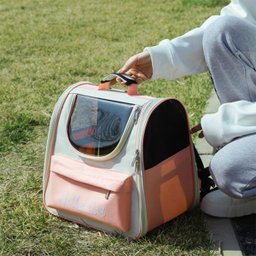 Mochila Transporte Bolsa Carregar Pet Gato Cachorro Animais Estimaçao Bolso Ventilaçao Vista Panoram - 10
