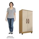 Ver imagem 3 de Armário Multiuso Organizador Lavanderia Olinda Carvalho Off White Incorplac
