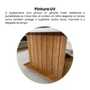 Ver imagem 6 de Mesa de Centro com Ripado e Rodízios Mila Marrom