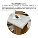 Ver imagem 4 de Mesa de Centro com Ripado e Rodízios Mila Marrom
