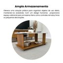 Ver imagem 7 de Mesa de Centro com Ripado e Rodízios Mila Marrom